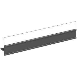 Stationary Pusher Channel with Clear Front - 5 Pack